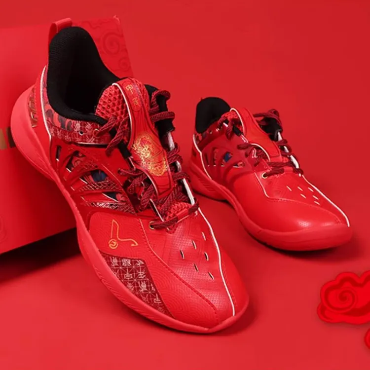 VICTOR Year Of The Dragon Dragon Rising Collection Cushioning Wear-Resistant Low-Top Badminton Shoes Unisex Red-3