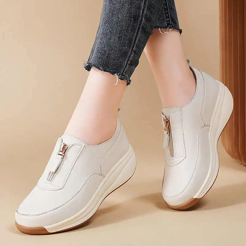 Reivanti Women's Casual Shoes 4cm Women's Beige-1