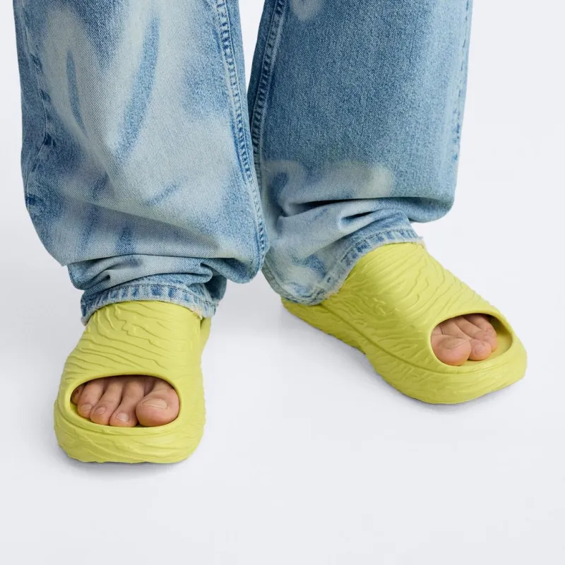 ZARA Slide Slippers Men's Yellow-5