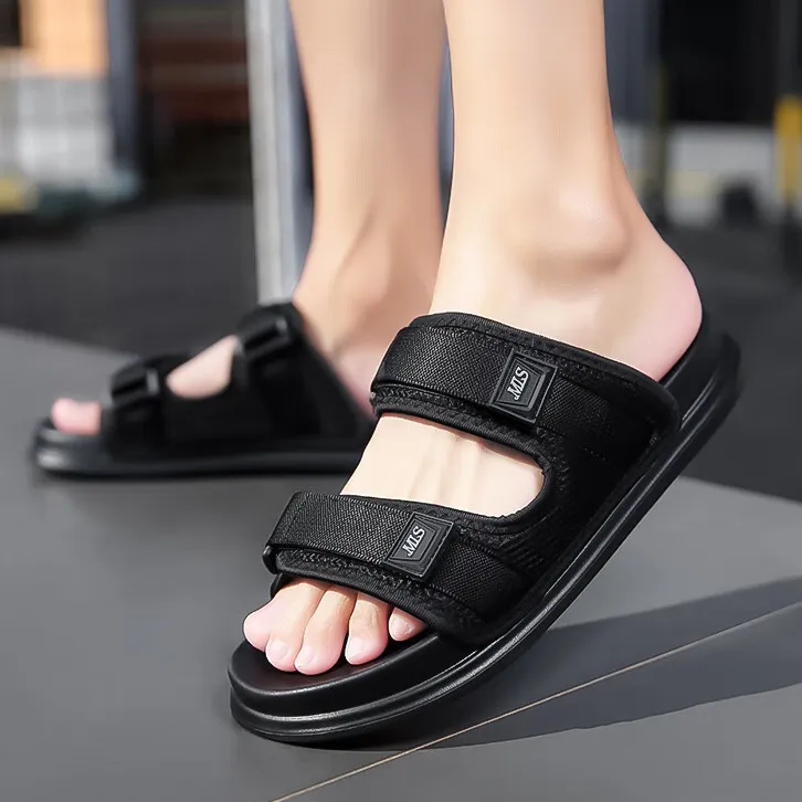 Mulinsen EVA Cut Out Slide Slippers Men's Black-3