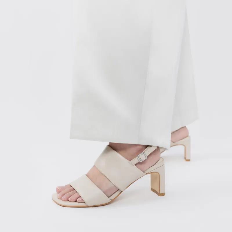 VAGABOND SHOEMAKERS Luisa Strap Sandals 7.6cm Women's Ecru-4