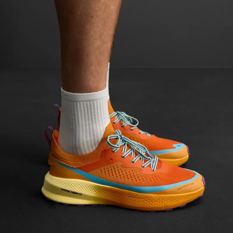 ZARA Slip-Resistant Low-Top Running Shoes Men's Orange-4