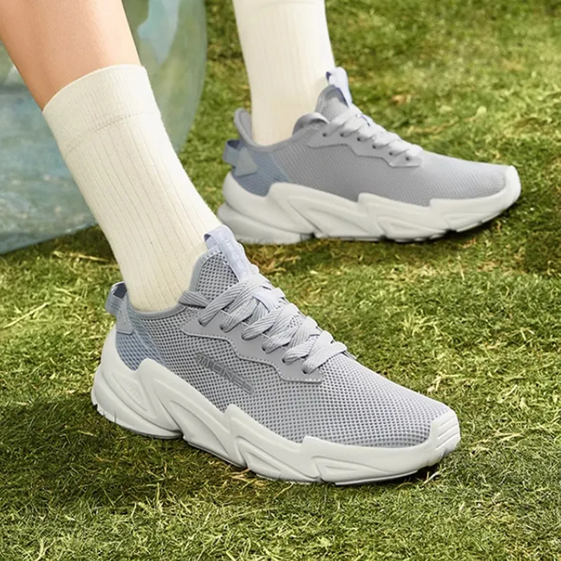 361° Life Collection Slip Resistant, Lightweight, And Breathable Low Top Casual Running Shoes Women's Gray-2