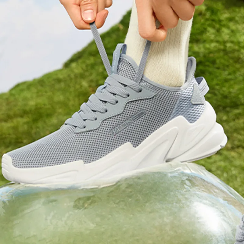 361° Life Collection Slip Resistant, Lightweight, And Breathable Low Top Casual Running Shoes Women's Gray-3