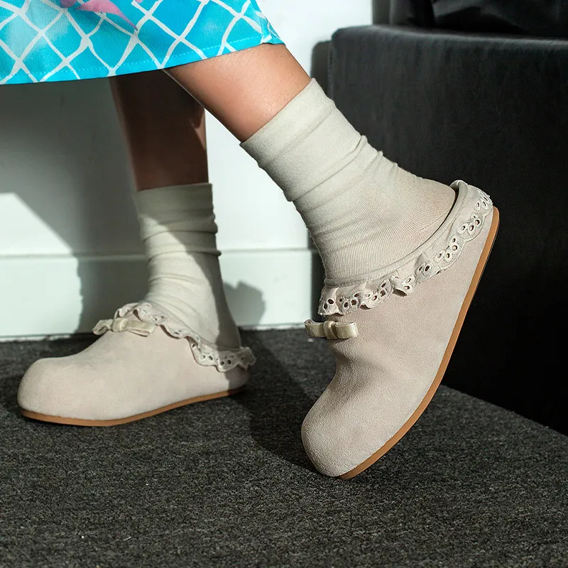 Wonderful Couple Rubber Sole Slip Resistant Closed Toe Slippers Women's-1