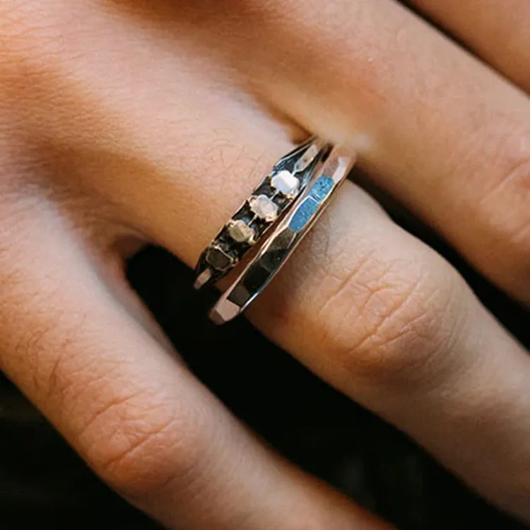Werkstatt Munchen Facettes Combination Ring-1