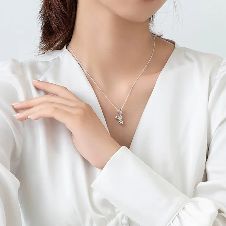 Pandora 925 Sterling Silver Necklaces Women's Silver-2