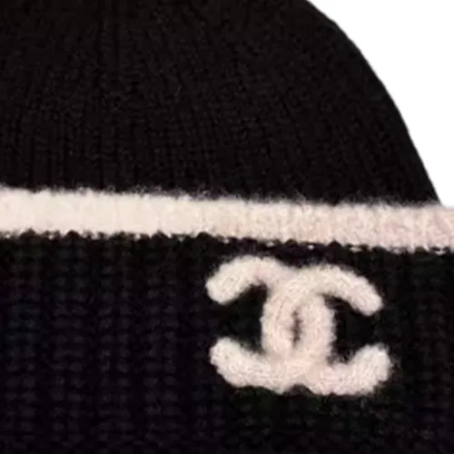 CHANEL Cashmere Beanies Unisex Black - POIZON