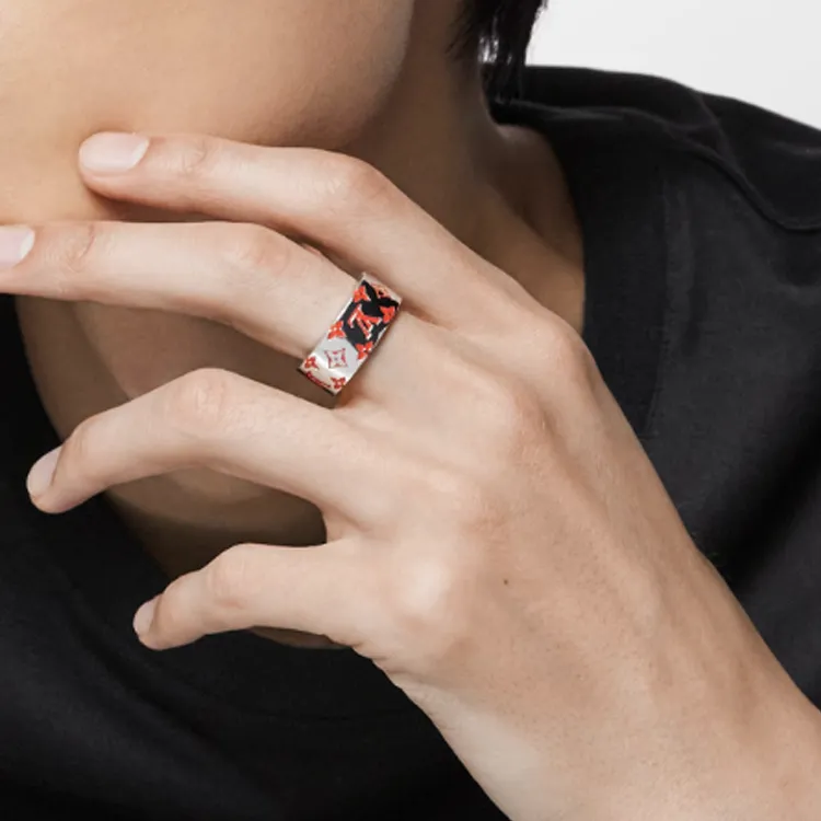LOUIS VUITTON M1404M Lv Mosaic Ring-1