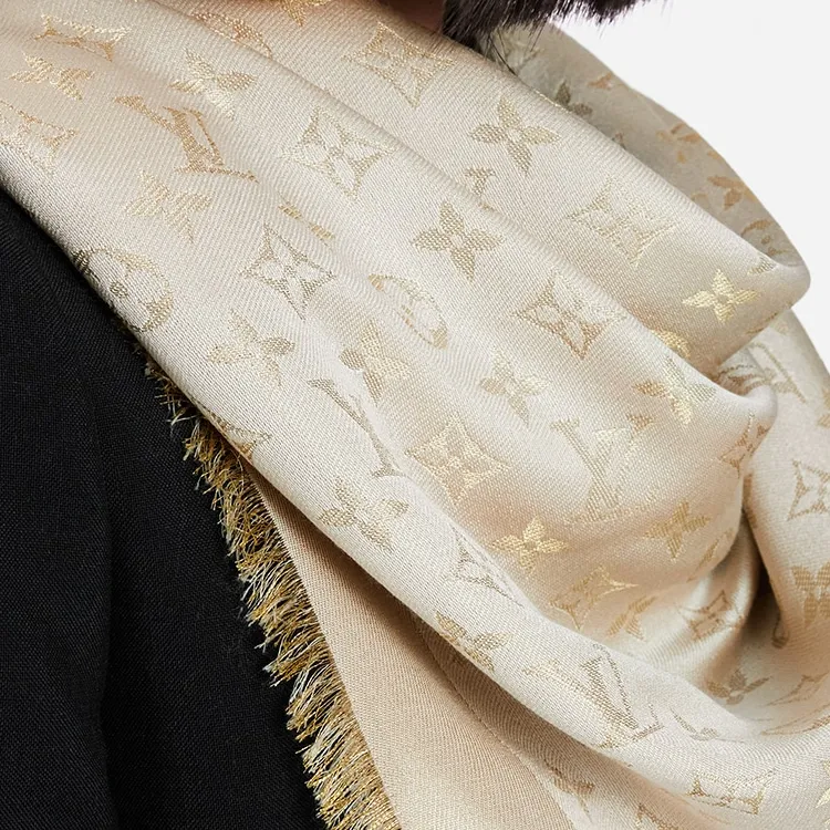 LOUIS VUITTON Knit Scarves Women's Khaki-2