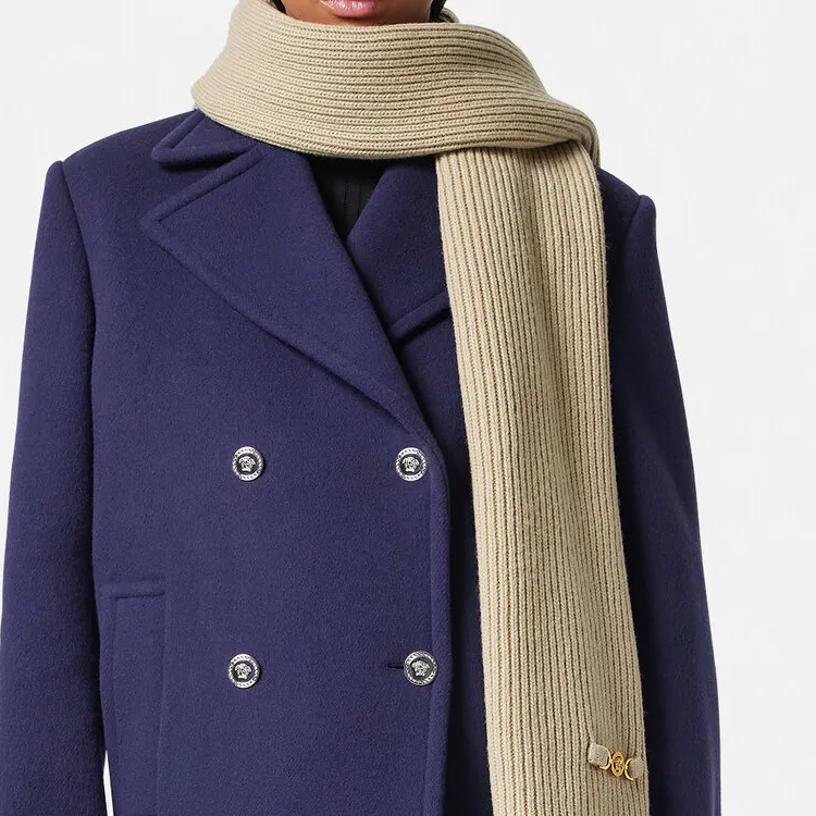 VERSACE Medusa '95 Ribbed knit Scarf-1