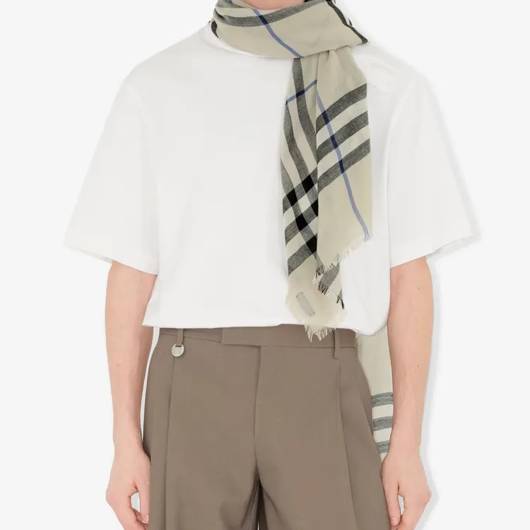 Burberry Vintage Check Wool Scarf-3