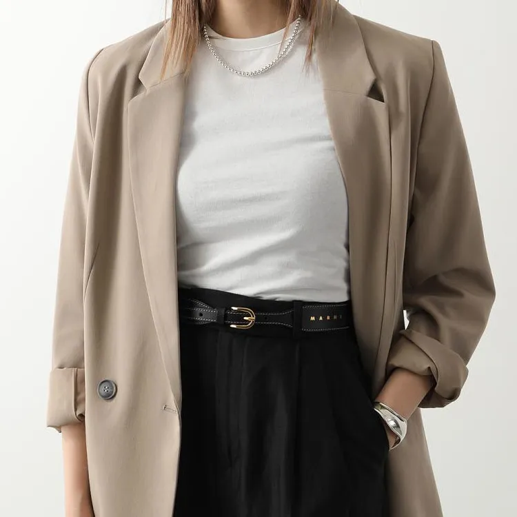 MARNI Stitch Detailed Buckled Belt-2