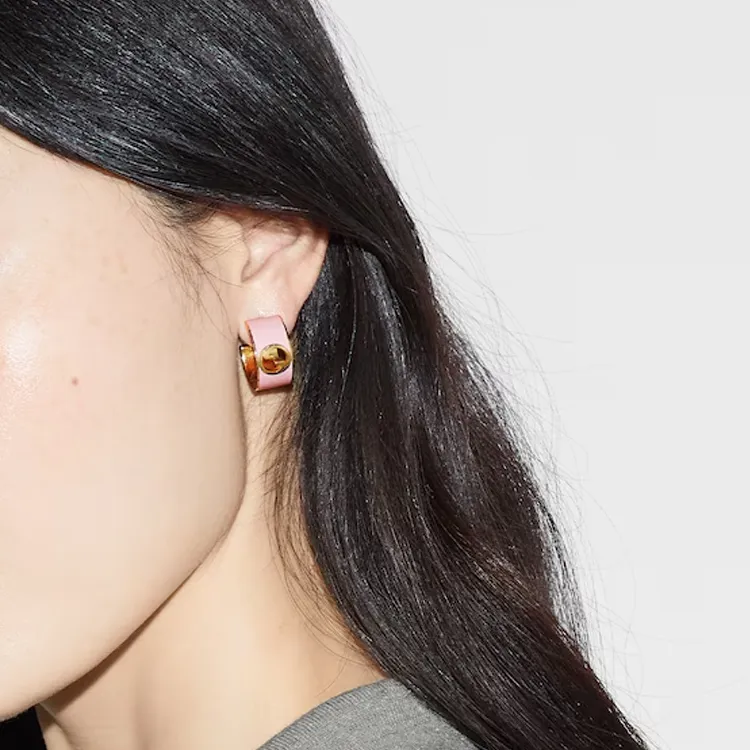 GUCCI Metal Earrings Women's Pink-2