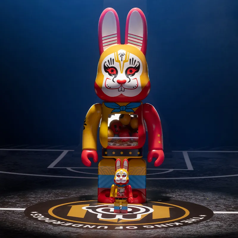 BE@RBRICK X The King Of Underdogs 400%100% Seven Years Of Victory General Of Conquest Trendy Figures 7/28cm-14