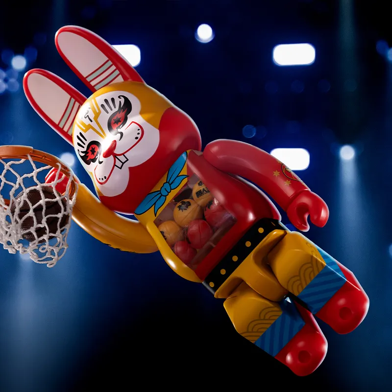 BE@RBRICK X The King Of Underdogs 400%100% Seven Years Of Victory General Of Conquest Trendy Figures 7/28cm-9