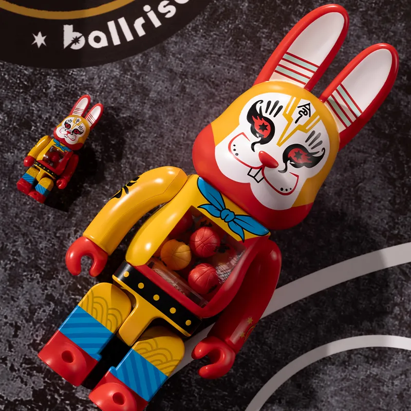 BE@RBRICK X The King Of Underdogs 400%100% Seven Years Of Victory General Of Conquest Trendy Figures 7/28cm-10