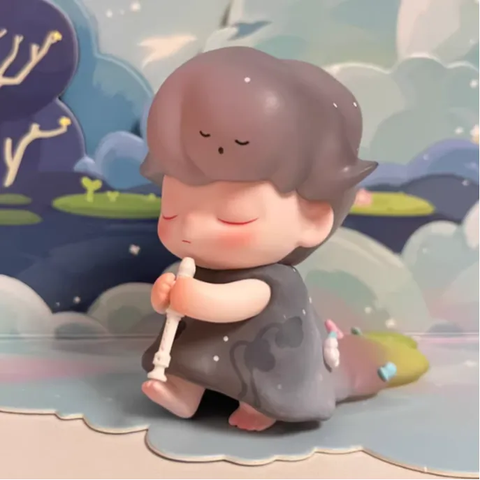 POP MART Dimoo Version With Closed Eyes Hang Tag Box 7.5cm-2