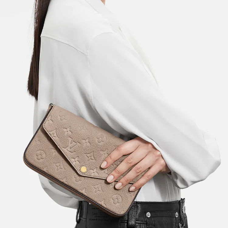 LOUIS VUITTON Felicie Pochette Turtledove-6