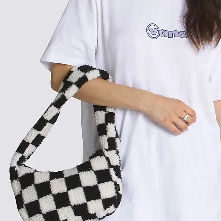 Vans Cotton Handbag, Shoulder Bag Women's Black White-4
