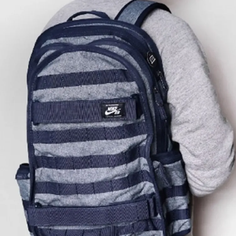 Nike Polyester Backpack Regular Unisex Navy Blue-4