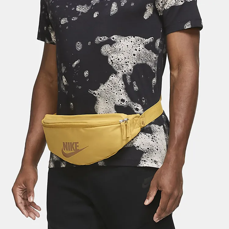Nike Nylon One Shoulder Crossbody Fanny Pack Regular Unisex Wheat Gold & Ale Brown-5