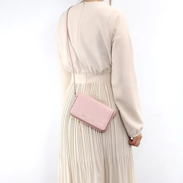 MARC JACOBS Leather Crossbody Bag Shoulder Bag Women's Pink-5
