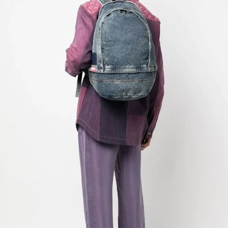 DIESEL Polyester Backpack Men's Blue-4