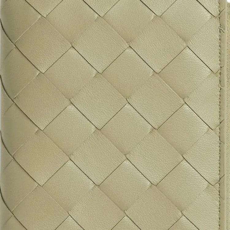 Bottega Veneta Intrecciato Calfskin Wallet Small Size Women's Travertine New Sage-4