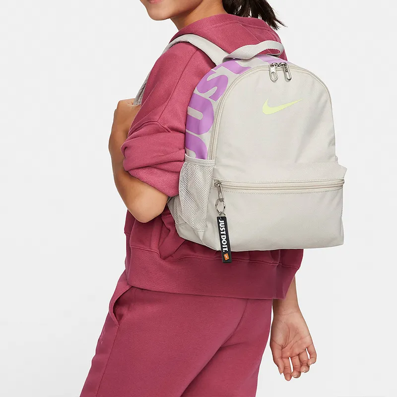 Nike Recycled Polyester Backpack Regular Men's Light Bone & Light Fuchsia & Light Lemon-5