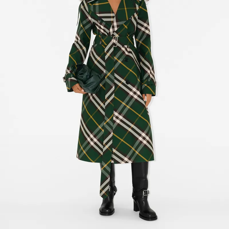 Burberry Lambskin Clutch Women's Vine Green-5