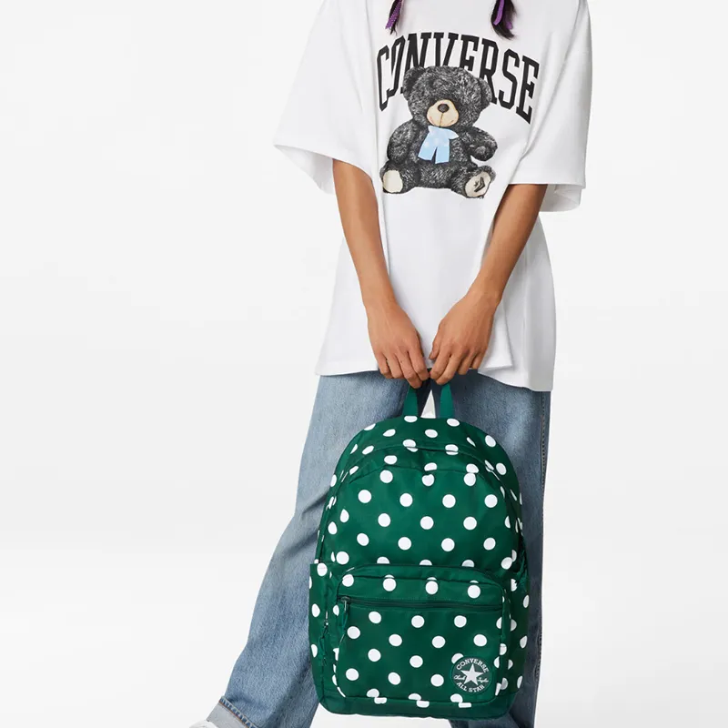 Converse Polyester Backpack Regular Unisex Green-4