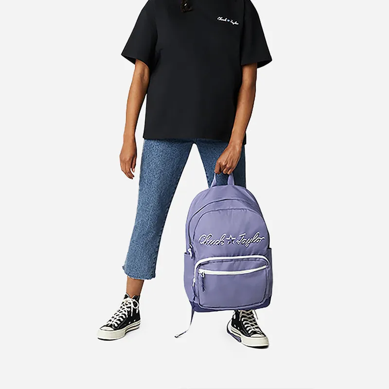 Converse Polyester Backpack Regular Unisex Purple-1