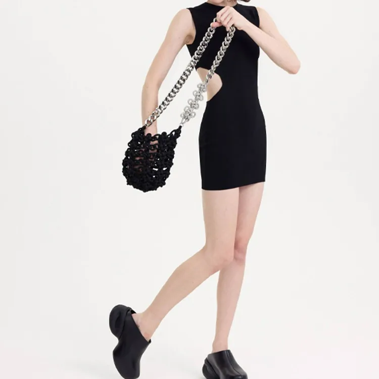 KARA Polyamide Crossbody Bag Shoulder Bag Women's Black-4