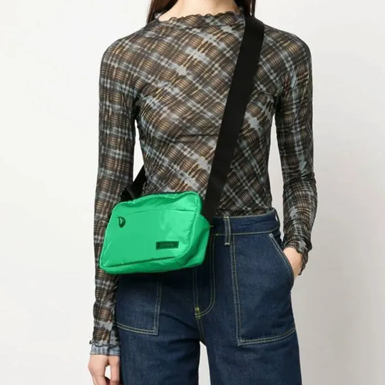GANNI Polyester Crossbody Bag, Shoulder Bag Women's Green-4