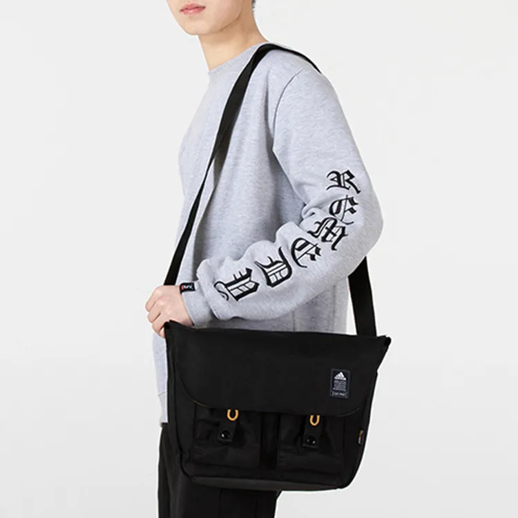 Adidas Recycled Polyester Messenger Bag Shoulder Bag Crossbody Bag Regular Unisex Pure Black-5