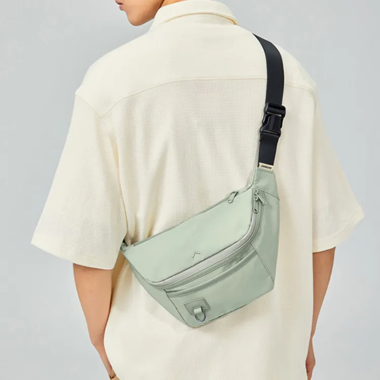BAGSMART Fabric Crossbody Sling Bag Small Size Unisex Matcha-3