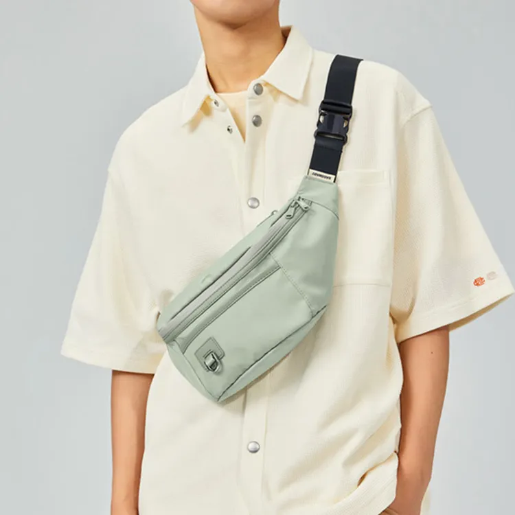 BAGSMART Fabric Crossbody Sling Bag Small Size Unisex Matcha-6
