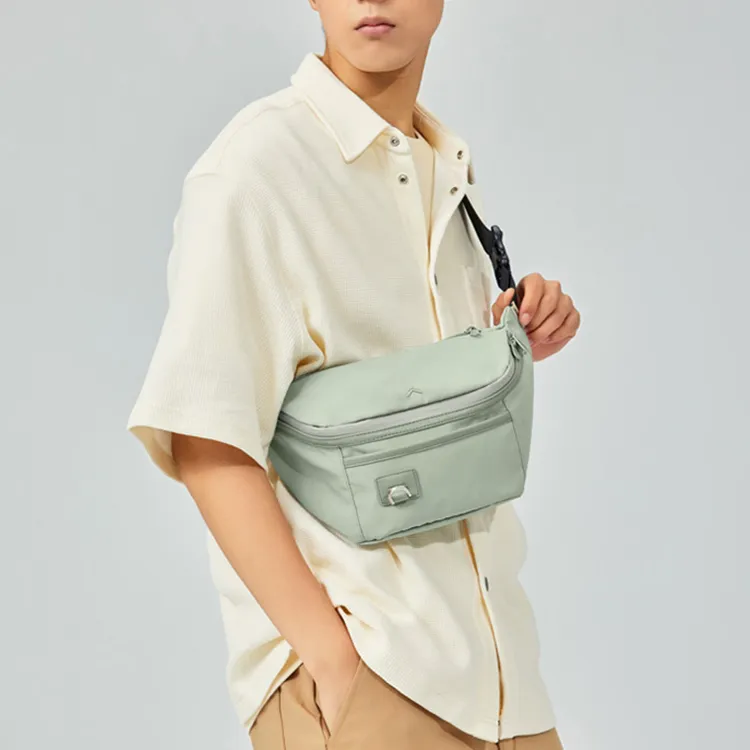 BAGSMART Fabric Crossbody Sling Bag Small Size Unisex Matcha-4