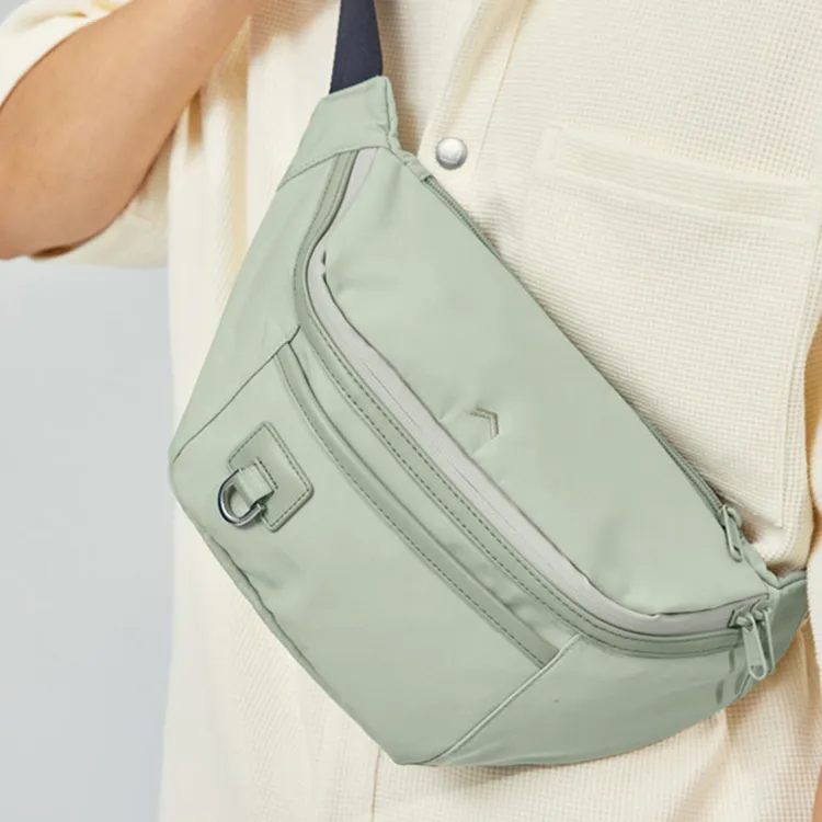 BAGSMART Fabric Crossbody Sling Bag Small Size Unisex Matcha-5