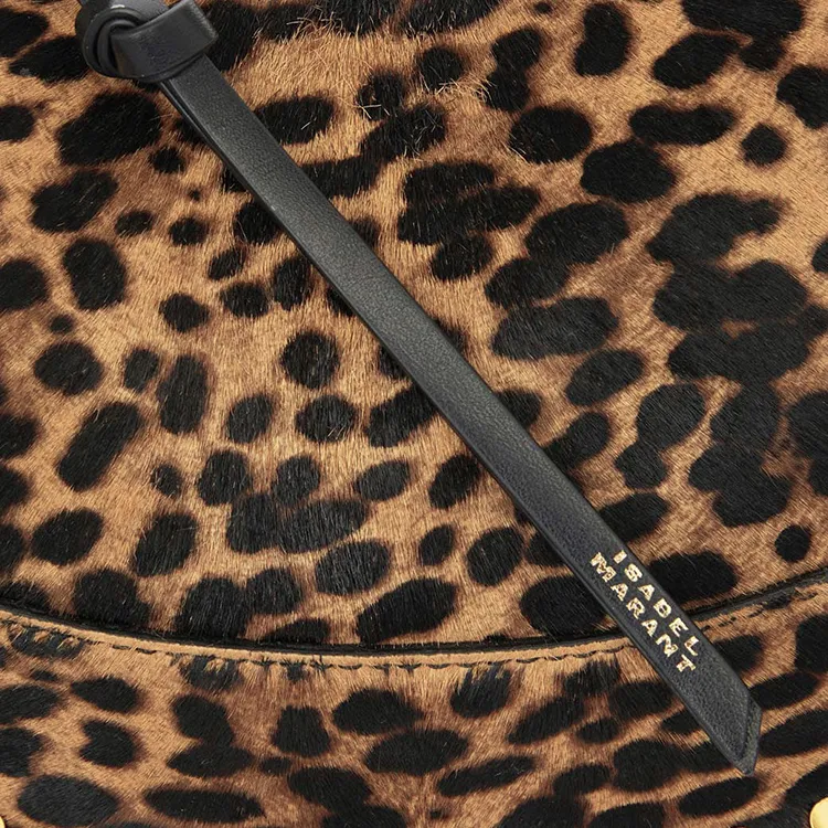 ISABEL MARANT Oskan Leopard Moon Bag-4