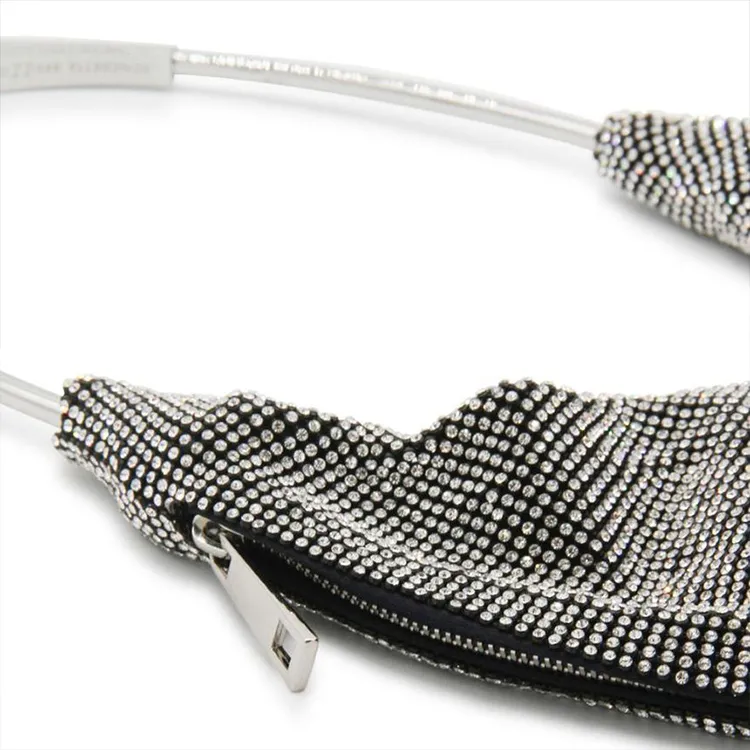 BENEDETTA BRUZZICHES Ursolina Embellished Draped Shoulder Bag-3