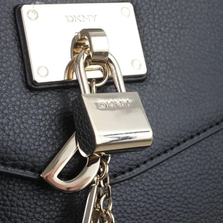DKNY Leather Crossbody Bag Shoulder Bag Women's Black-2