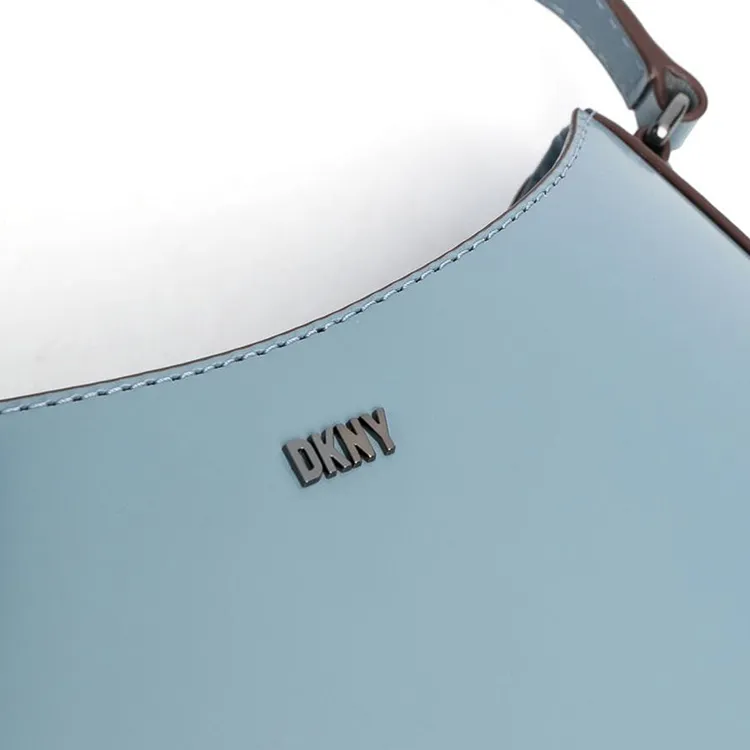 DKNY Calfskin Shoulder Bag Crossbody Bag Handbag Regular Women's Blue-2