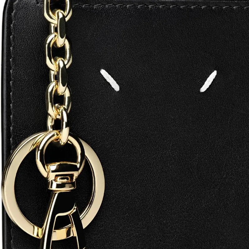 Maison Margiela Cow Leather Wallet Women's Black-4