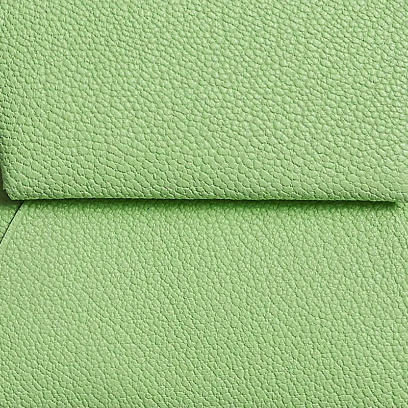 HERMES Bastia Chevre Mysore Goatskin Coin Purse Women's 3I Vert Criquet Avocado Green With Cricket Green-2