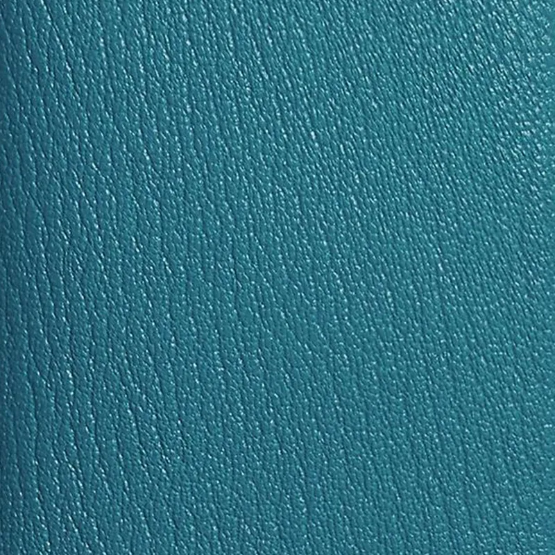 HERMES Calvi Mysore Goat Skin Card Holder Women's D2 NEW BLEU JEAN Denim Blue-2