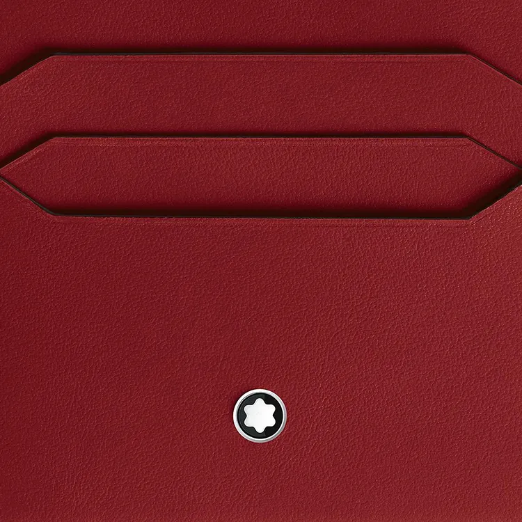 MONTBLANC Meisterstuck Full Grain Cow Leather Card Holder Men's Reddish Brown-3