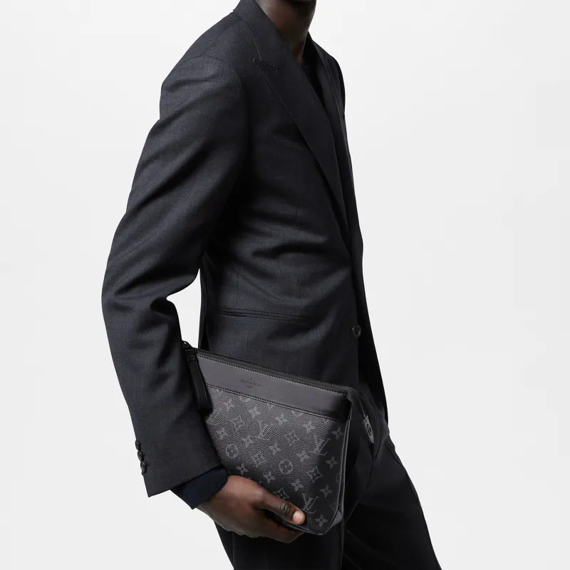 LOUIS VUITTON Pochette Voyage Souple Monogram Eclipse-6