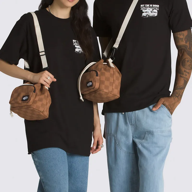 Vans Polyester Bucket Bag, Shoulder Bag, Crossbody Bag Regular Women's Mocha Brown-4